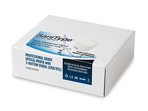 Washable Professional-Grade Hygienic Ergonomic Optical Mouse - USB