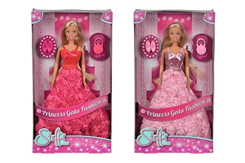 Steffi Love Princess Gala Fashion Doll - 29 cm Rose-embroidered dress Ages 3+