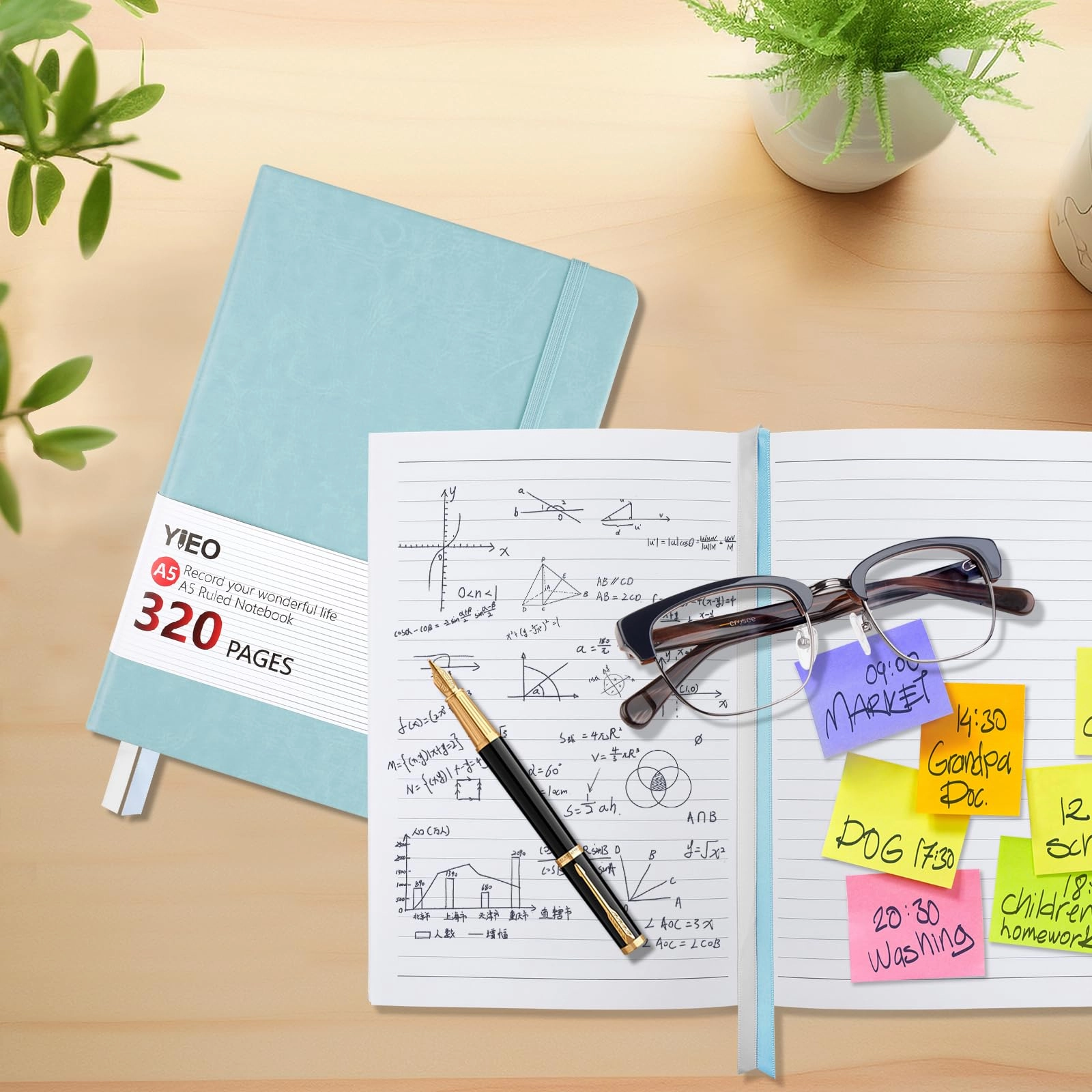Notebook A5 Hardcover - Lined 160 Sheets