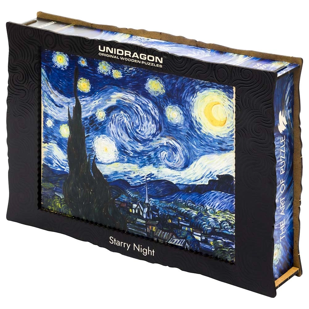 Unidragon The Starry Night Wooden Puzzle (4107390-Art_Starry_Night) - 1000 pcs