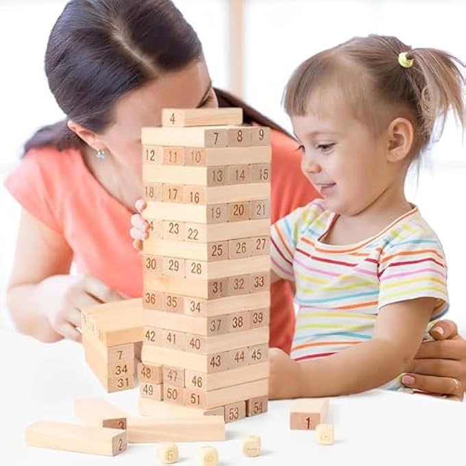 CRAFT MAGIC Tumble Tower - Kids and Adults 54 pieces