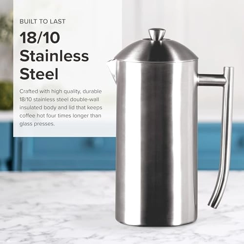 Double-Walled Stainless Steel French Press - 23 oz Insulated