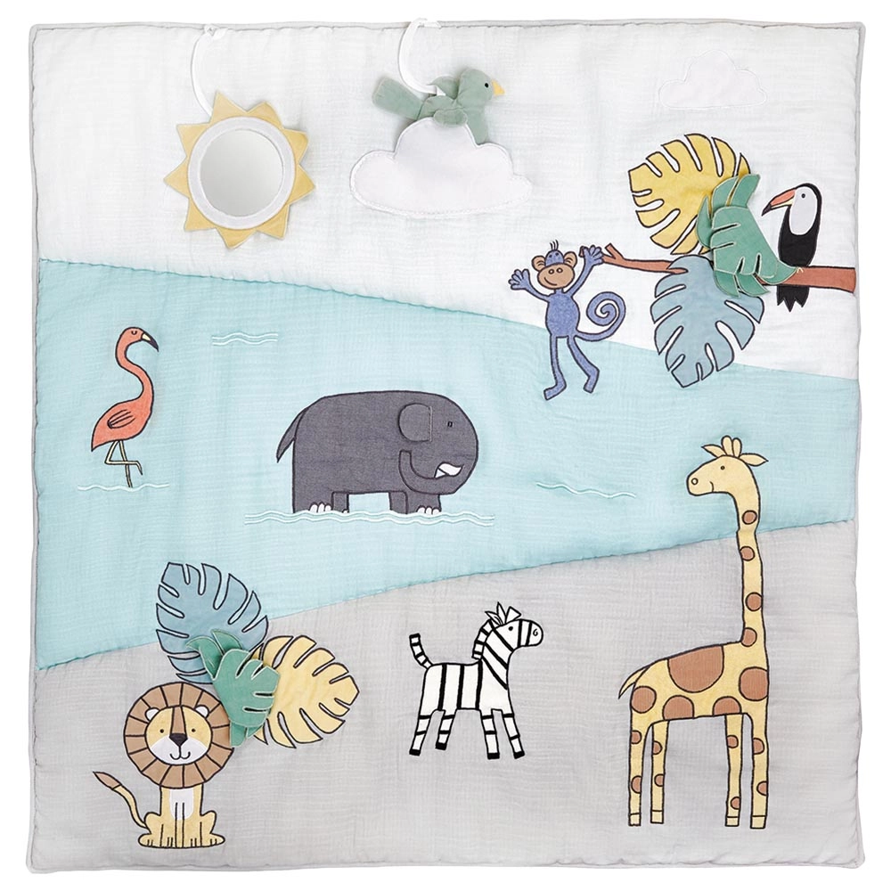 Baby Bonding Playmat - stylish jungle jam print 0 month & above