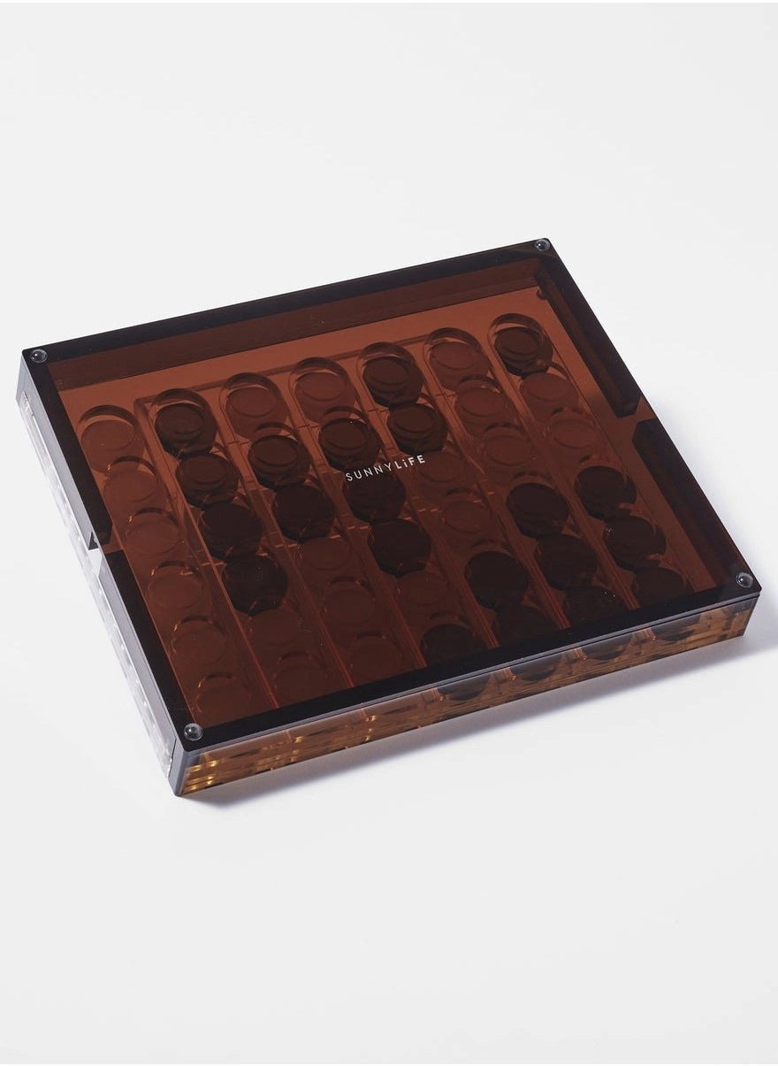 Lucite 4-in-a-Row - Whiskey Noir Connect Four