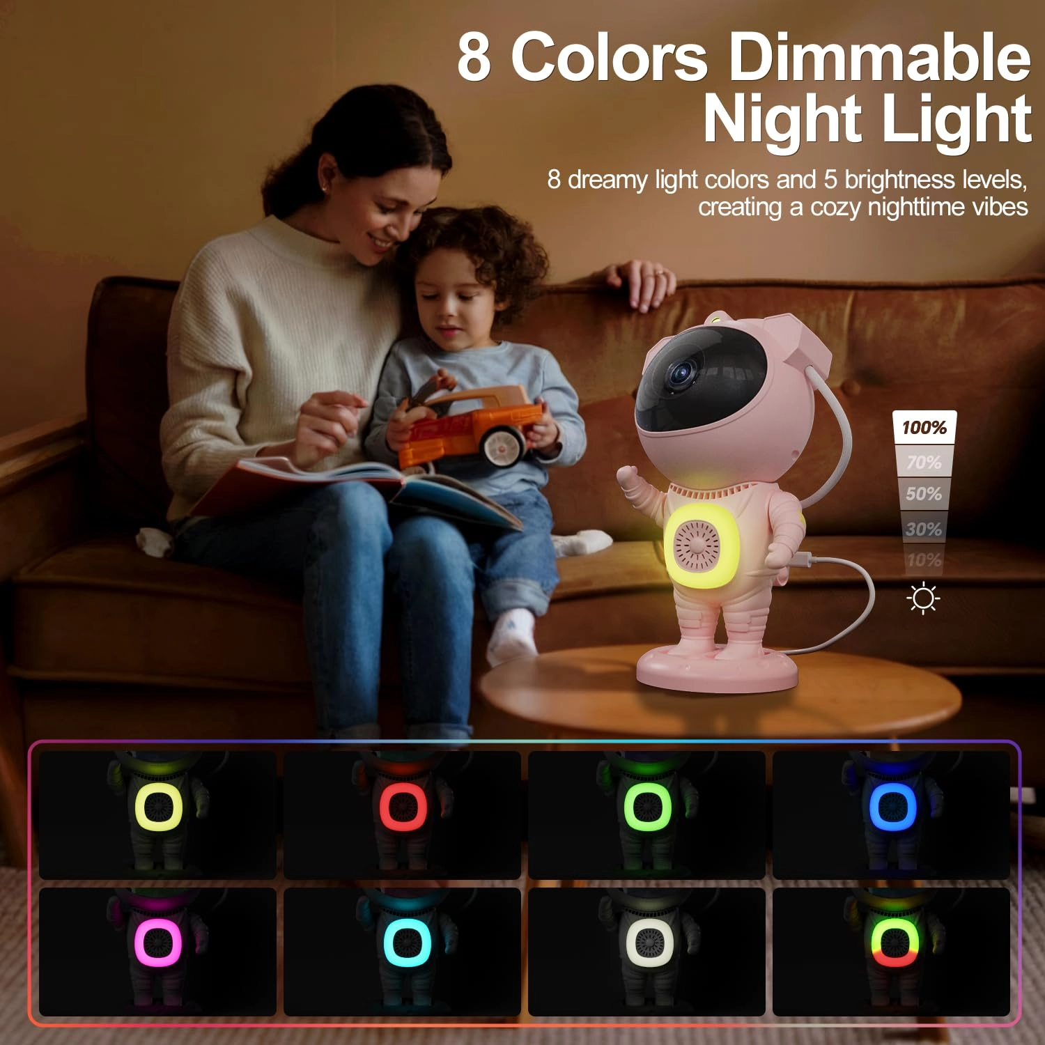 HJ-XKD08 - Astronaut 8-color Bluetooth Speaker