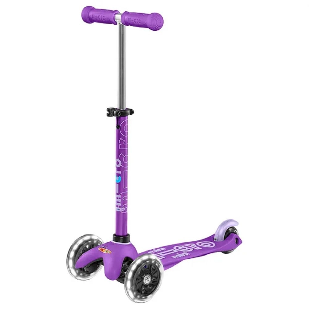 Mini Deluxe 3-Wheel Kick Scooter – 120/85 mm LED