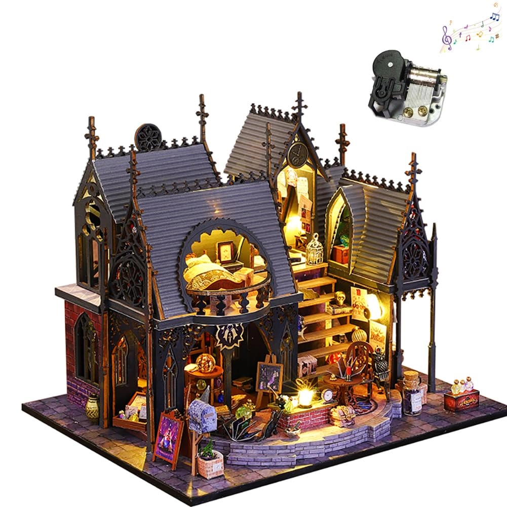 Miniature Wooden Dollhouse Furniture Kit - Creative Room 1:24