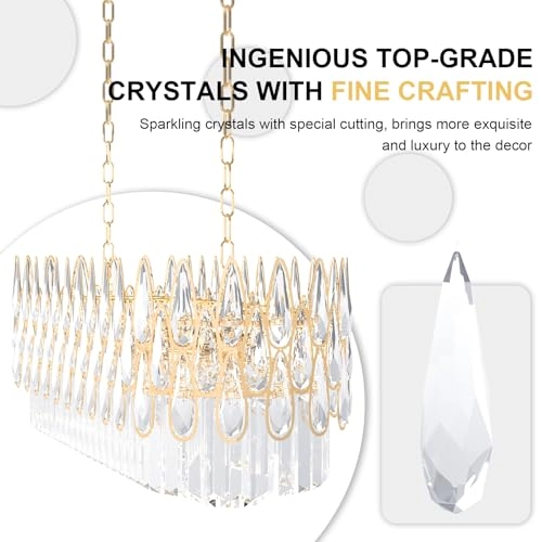 Luxury LED Crystal Chandelier - 3 Color Temperatures