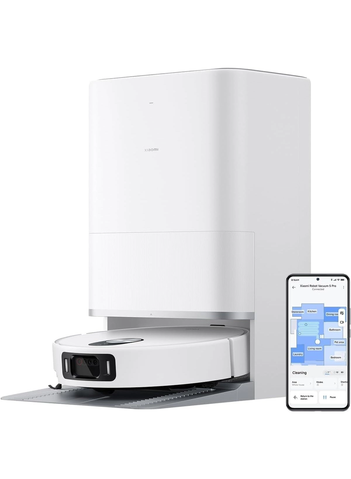 mijia Robot Vacuum 5 Pro - Self-Cleaning All-in-One Base Station 20000 Pa