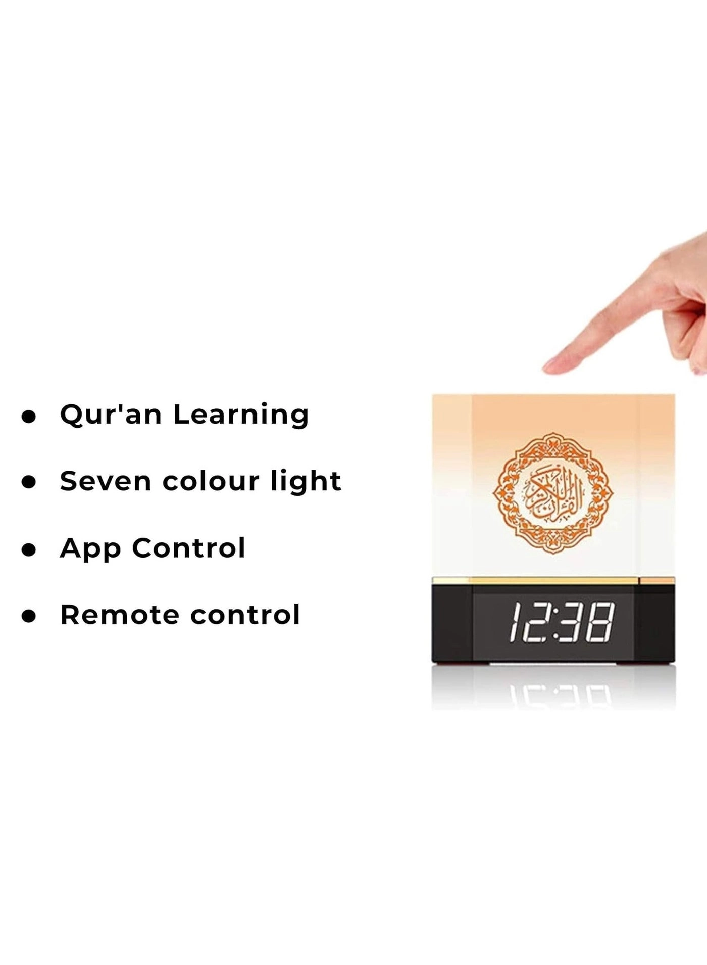 Complete Quran Speaker - Lamp Clock 14 Languages