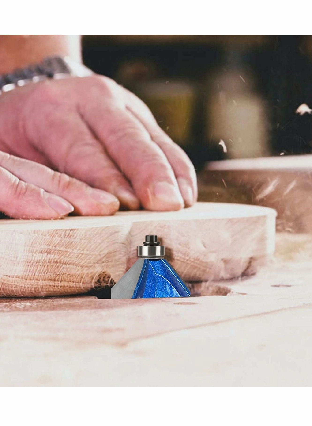 45 Degree Chamfer Router Bit Set - 3/8" 5/16" 1/4" 1/2" 1/4" Shank