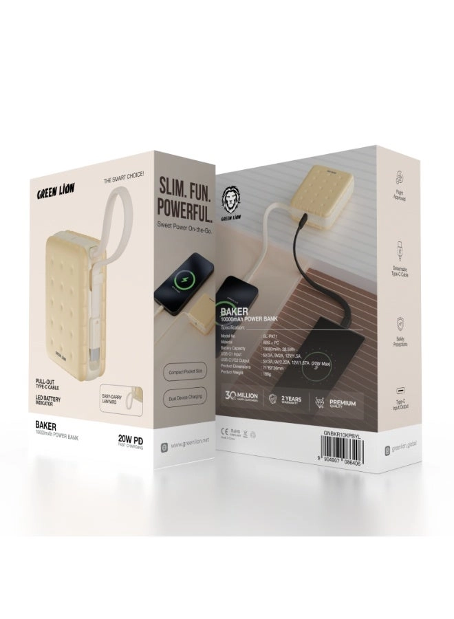 Baker PD - 10000 mAh 20 W Fast charging