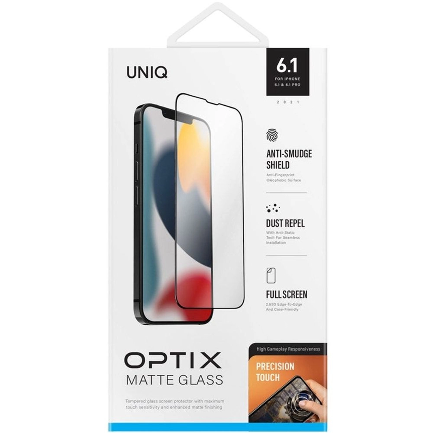 Matte Clear Glass Screen Protector for iPhone 13 Pro