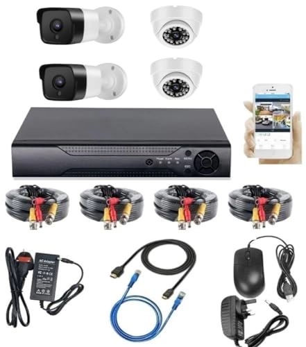 H.264 4CH 1080N HD XVR + 1080P Outdoor Camera + 1080P Indoor Camera + 15M CCTV Cable + 12V Power Supply + 1 to 4 Power Splitter Cable + cat 6 cable + HDMI cable