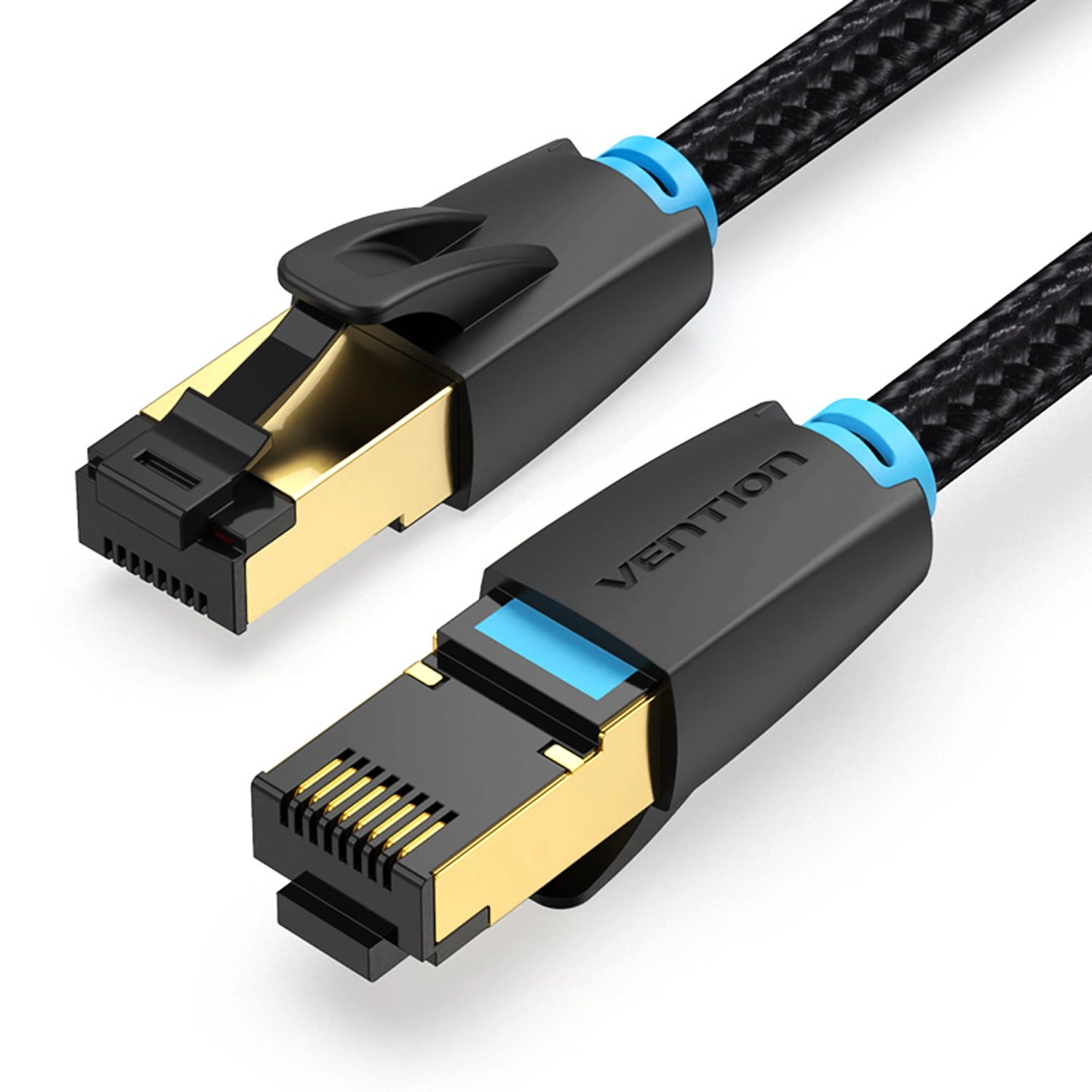 Vention Cotton Braided Cat.8 Sftp Patch LAN Cable - 1 m
