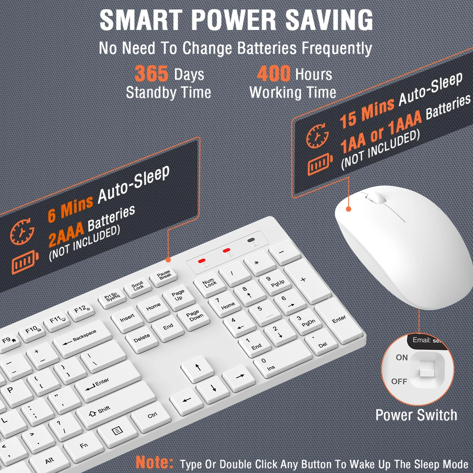 Keyboard and Mouse Combo - QWERTY Wireless
