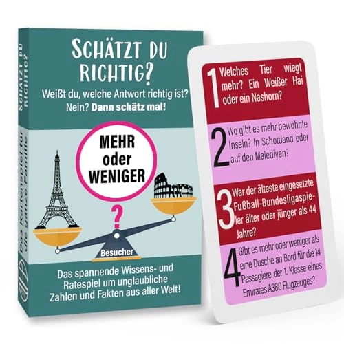 Mehr oder Weniger Schätz mal: Classic Edition - Card Game (German)