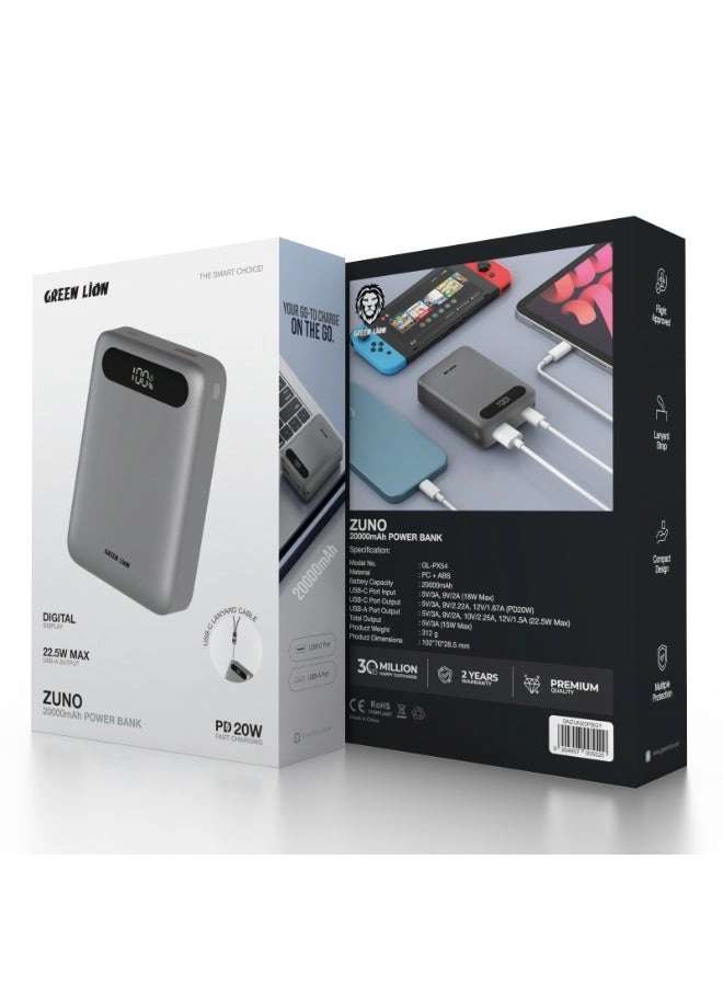 Zuno - 20000mAh 15W Fast charging