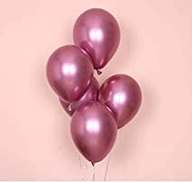 Chrome Metallic Balloons - 100 Count Baby Shower, Birthday, Christmas, New Year, Valentine's Day, Wedding