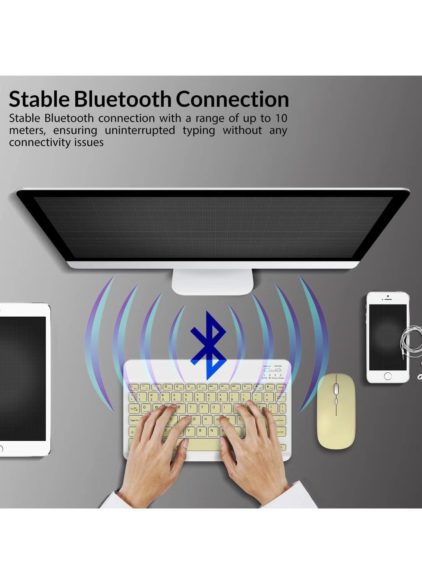 Bluetooth Keyboard + Wireless Mouse