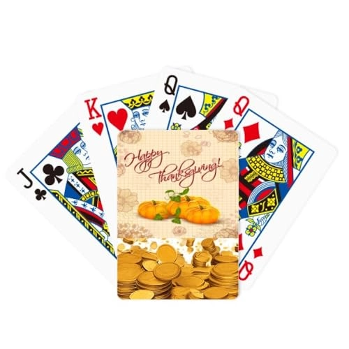 Pumkin Playing Card - 1 piece(s) Thanksgiving Day