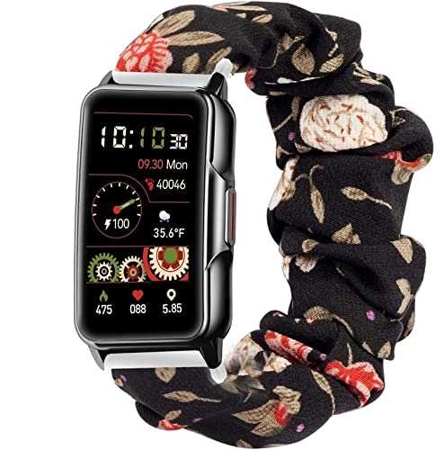 Watch Band for H80 1.47 Inch - Cotton Blue Grid 125-220 mm