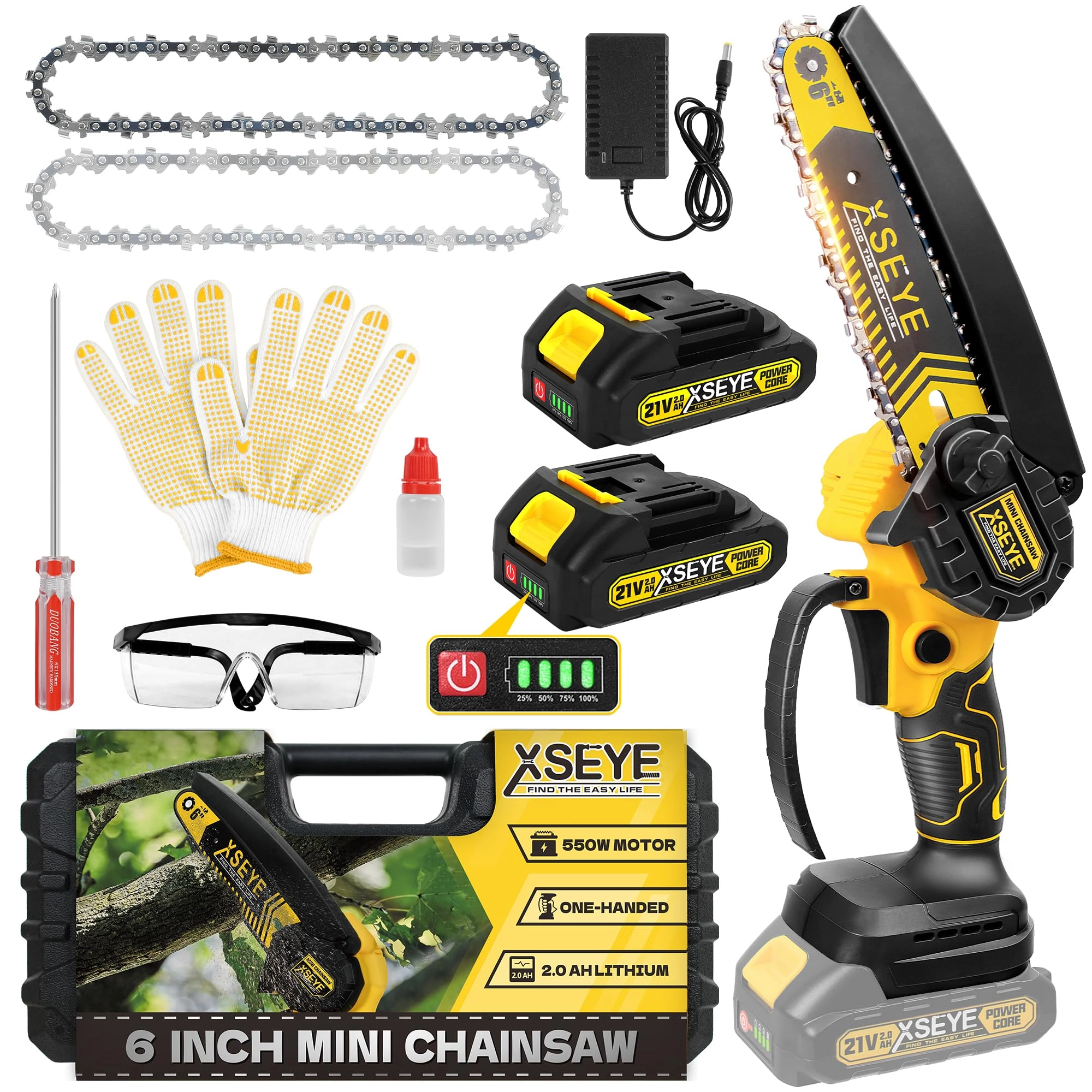 XSEYE Mini Chainsaw - 550 watts