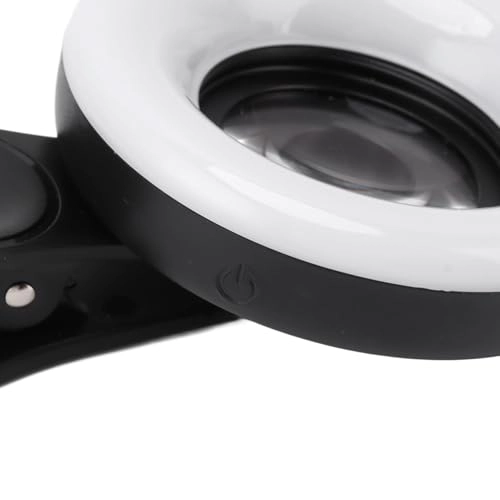Clip On Ring Light - 15X Macro Rechargeable 2800-6500K