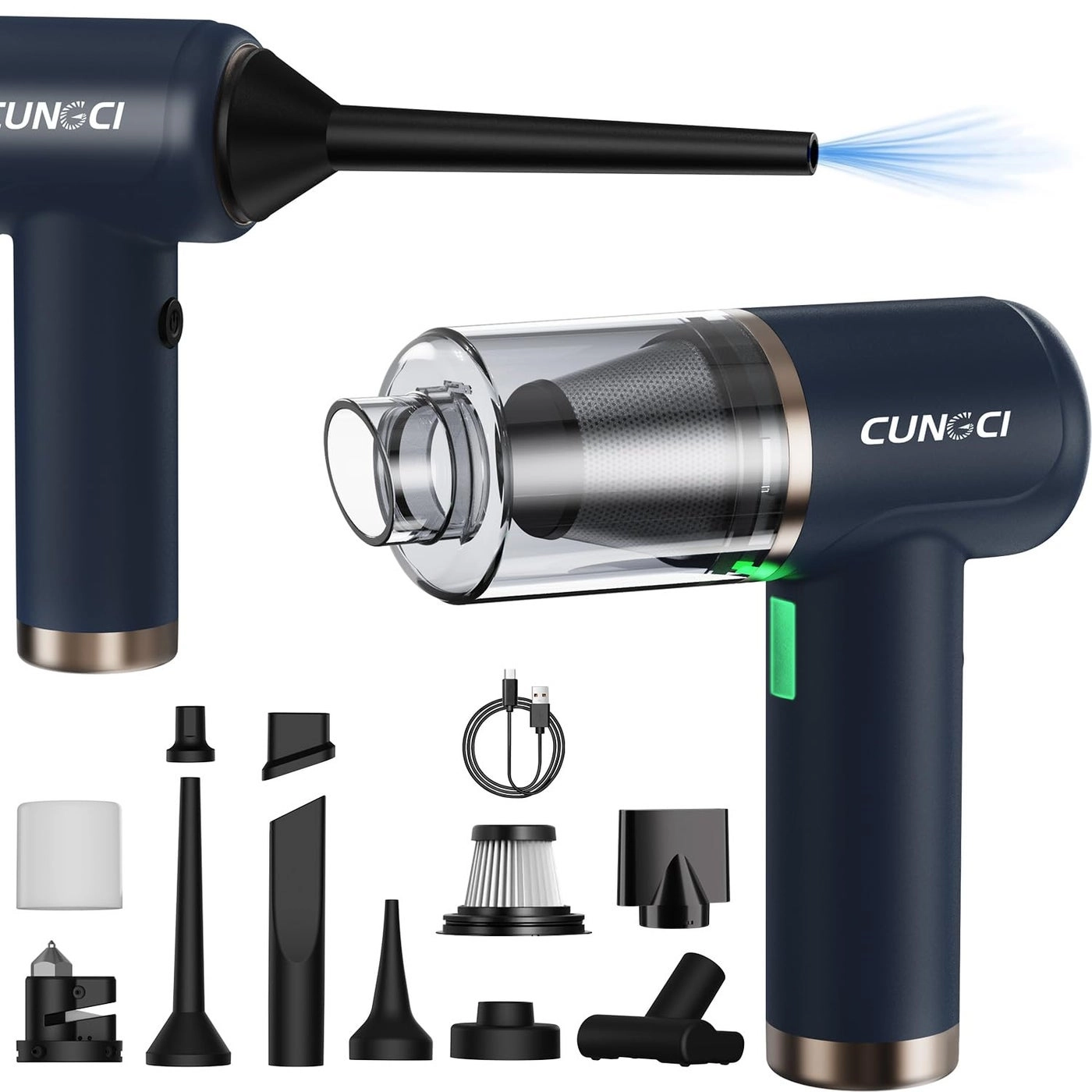 CungCi Car Vacuum - 18000Pa 100W Cordless