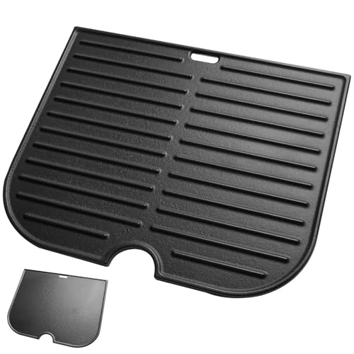 Reversible Cast Iron Griddle - 2-in-1 Pre-Seasoned