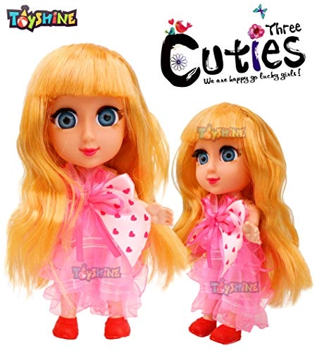 Cuties Doll - Pack of 3 6 Inches Vinyl
