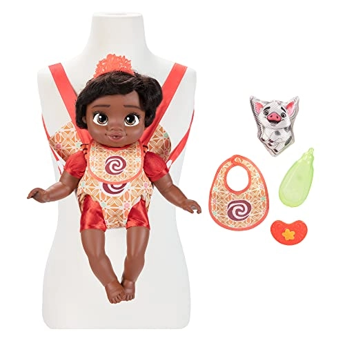 Moana Baby Doll - Deluxe Tiara Carrier Plush Friend Ages 2+