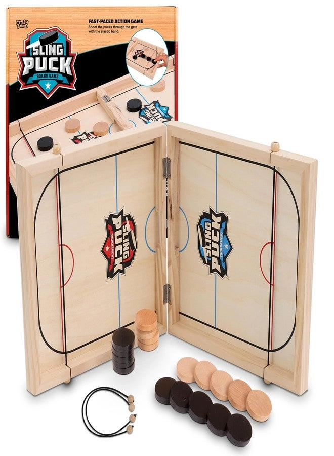 Crazy Games Sling Puck - Tabletop Wooden
