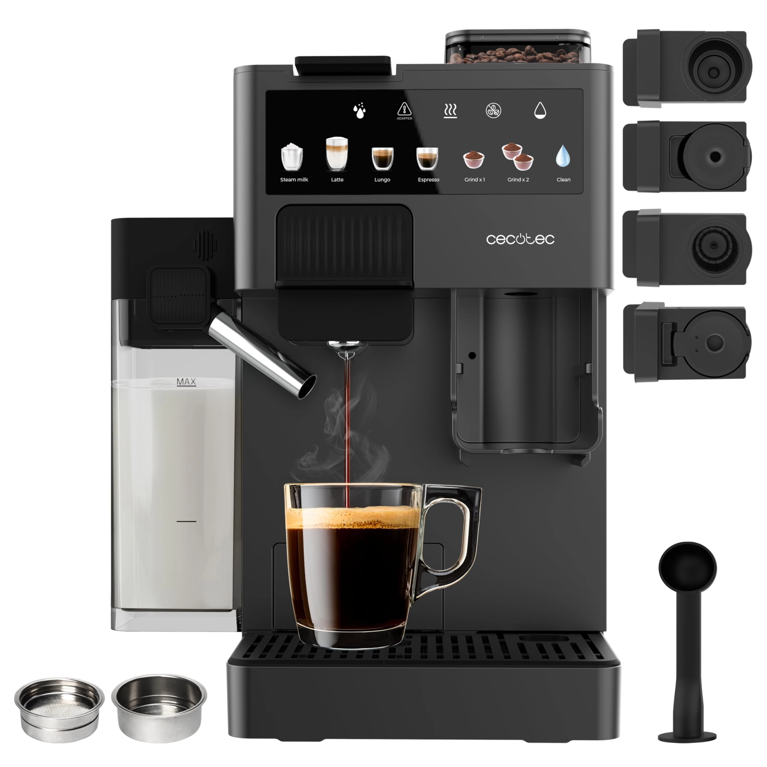 Cecotec Freestyle Grind & Latte - Grinder & Milk
