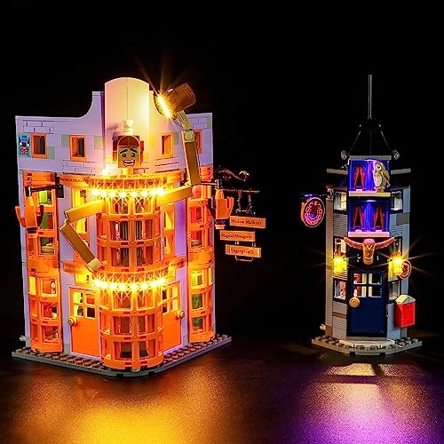 BRIKSMAX Led Lighting Kit for LEGO76422 Diagon Alley Weasleys Wizard Wheezes