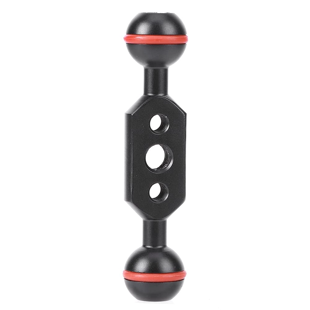 Dual Ball Arm Mount - Aluminum Alloy Black