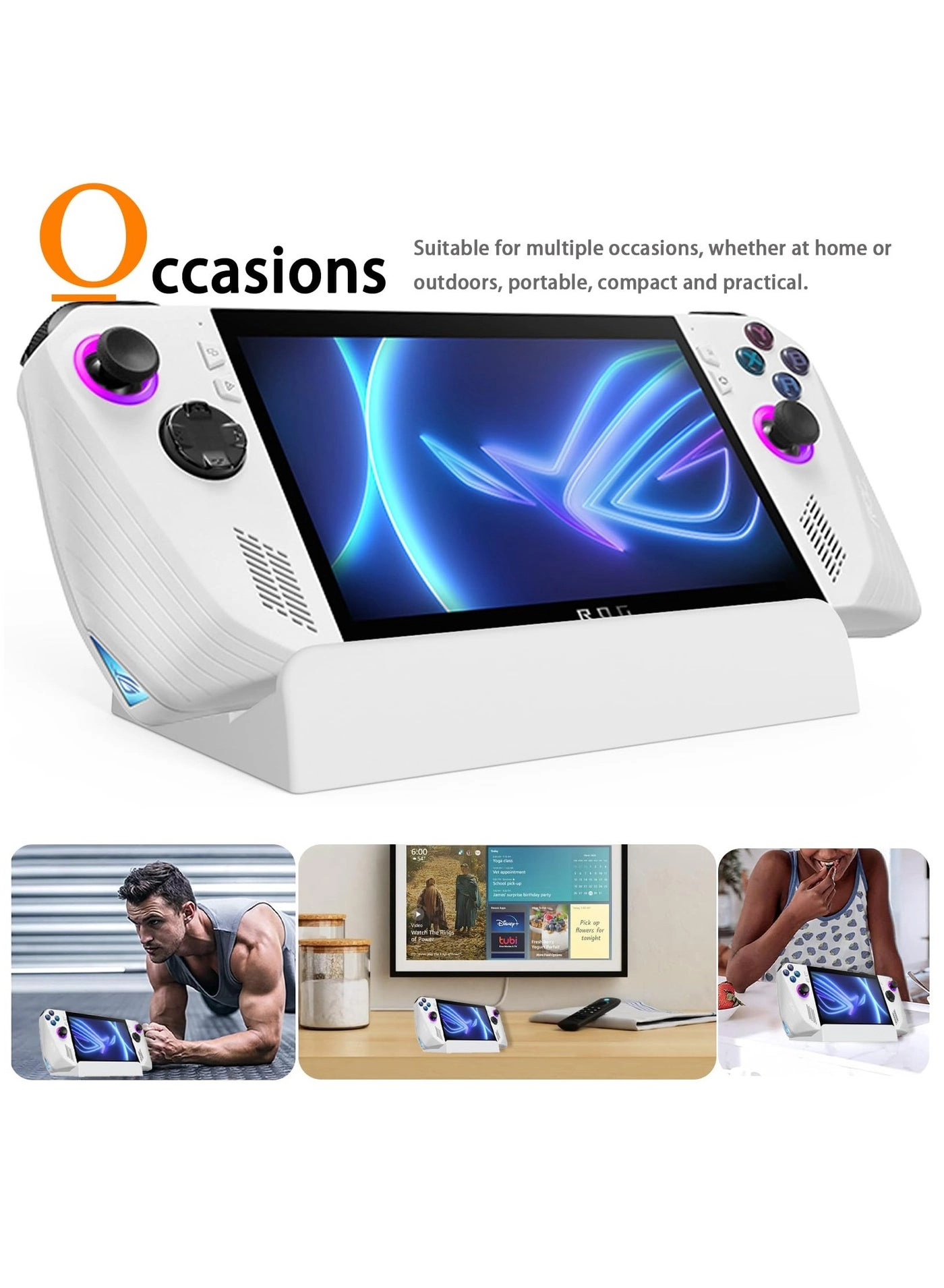 ROG Ally Kickstand - Multi-Angle Adjustable Foldable Anti-Slip Pads