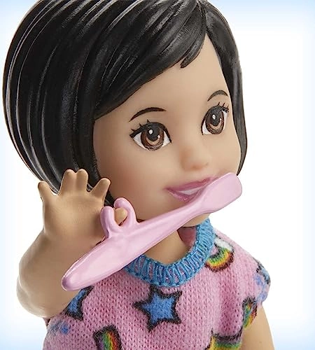 Skipper Babysitters Inc. Playset - Crib with mobile Baby doll with sleepy eyes