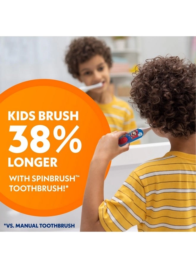 Electric Battery Toothbrush - Super Mario Kid’s Soft 1 Ct