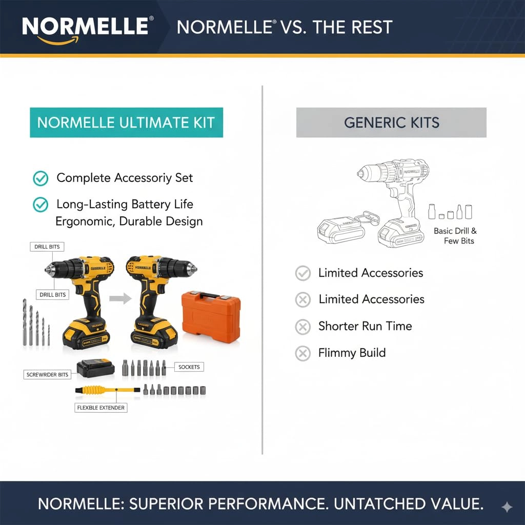 Cordless Drill Driver - 2 × 7500mAh lithium-ion