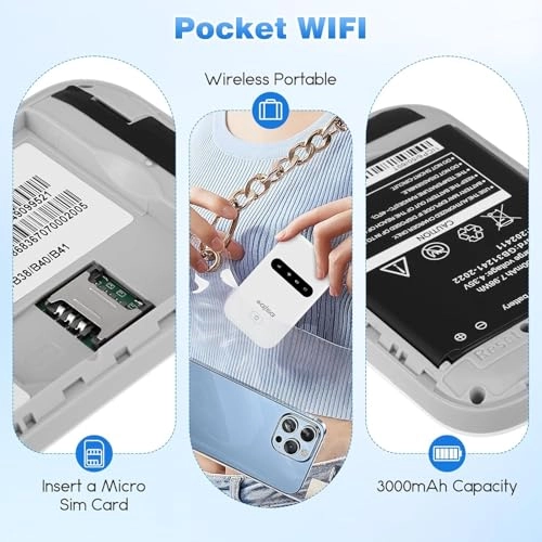 Portable WiFi 4G Travel Router - 4G LTE 802.11 b/g/n 300Mbps