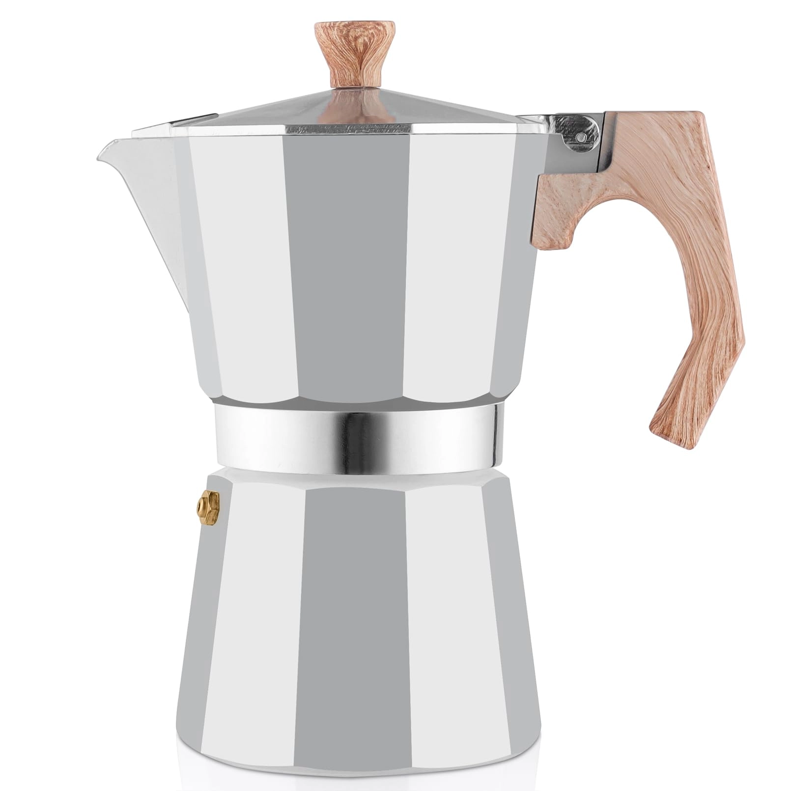Moka Pot - 6 Cups Stainless Steel Induction