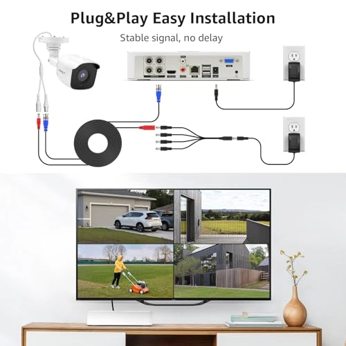 4Ch Home Security Camera System - 4 4CH 1080P