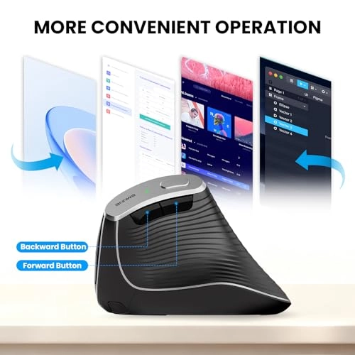 Vertical Ergonomic Mouse - Bluetooth 2.4G