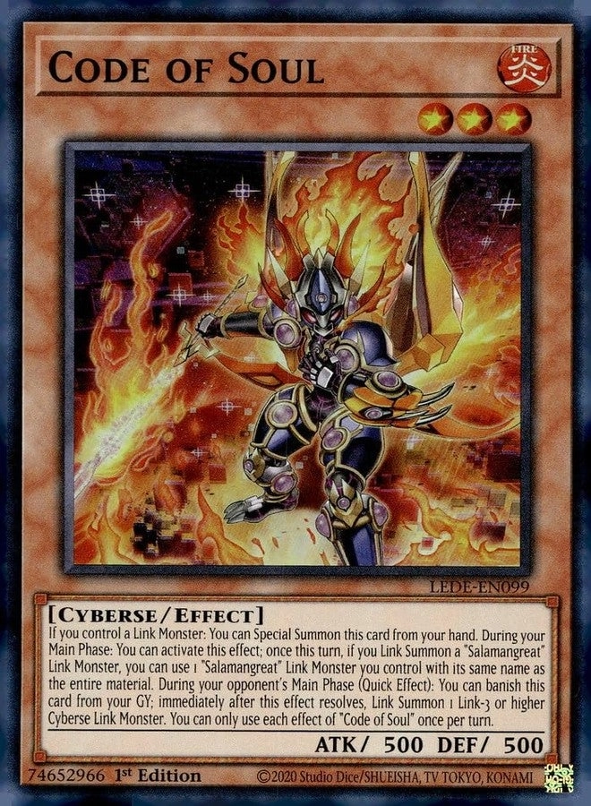 Yu-Gi-Oh! Code of Soul - LEDE-EN099 1st Edition