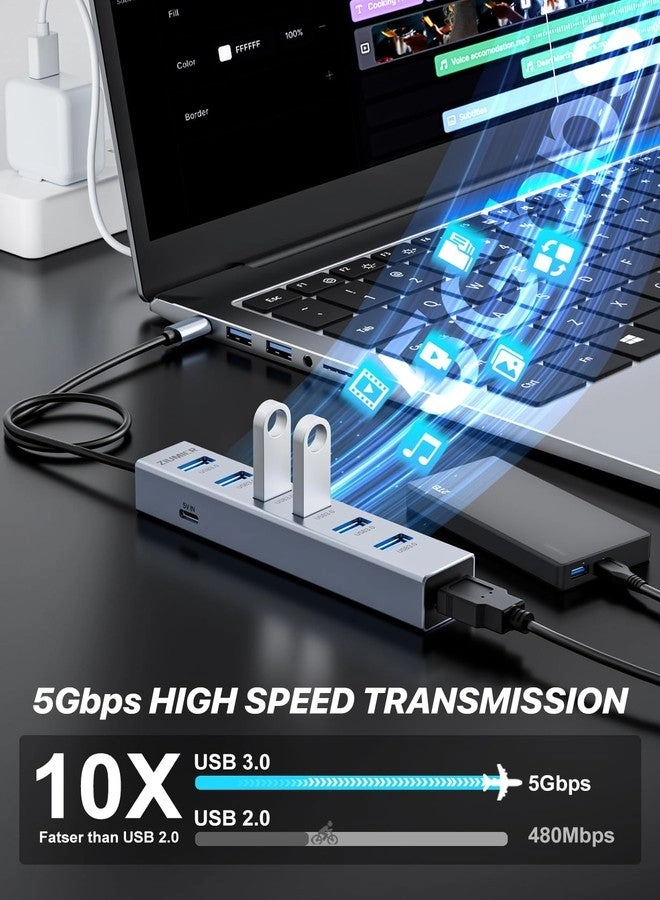 USB C HUB - 7 Port USB 3.0 5Gbps