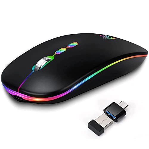 LED Slim Rechargeable Mouse - Wireless