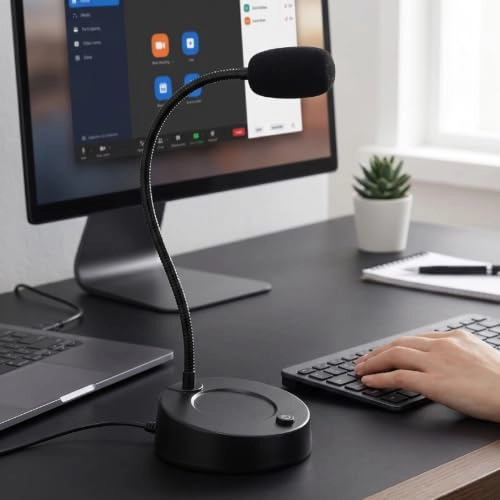 Desktop Computer Mic 3.5mm-Mini-Jack Microphone