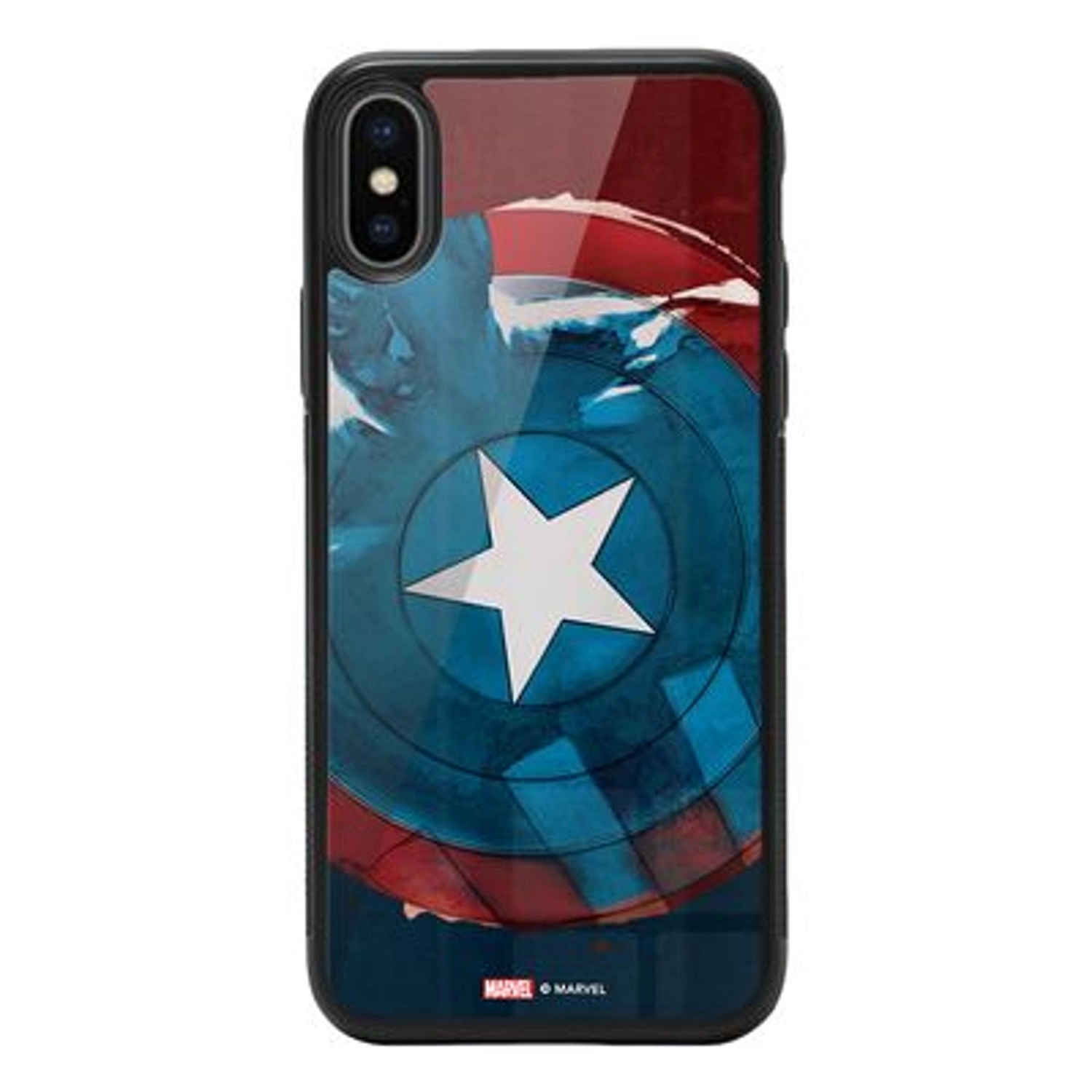 Wackylicious Watercolour Cap's Sheild Back Case for iPhone Xs
