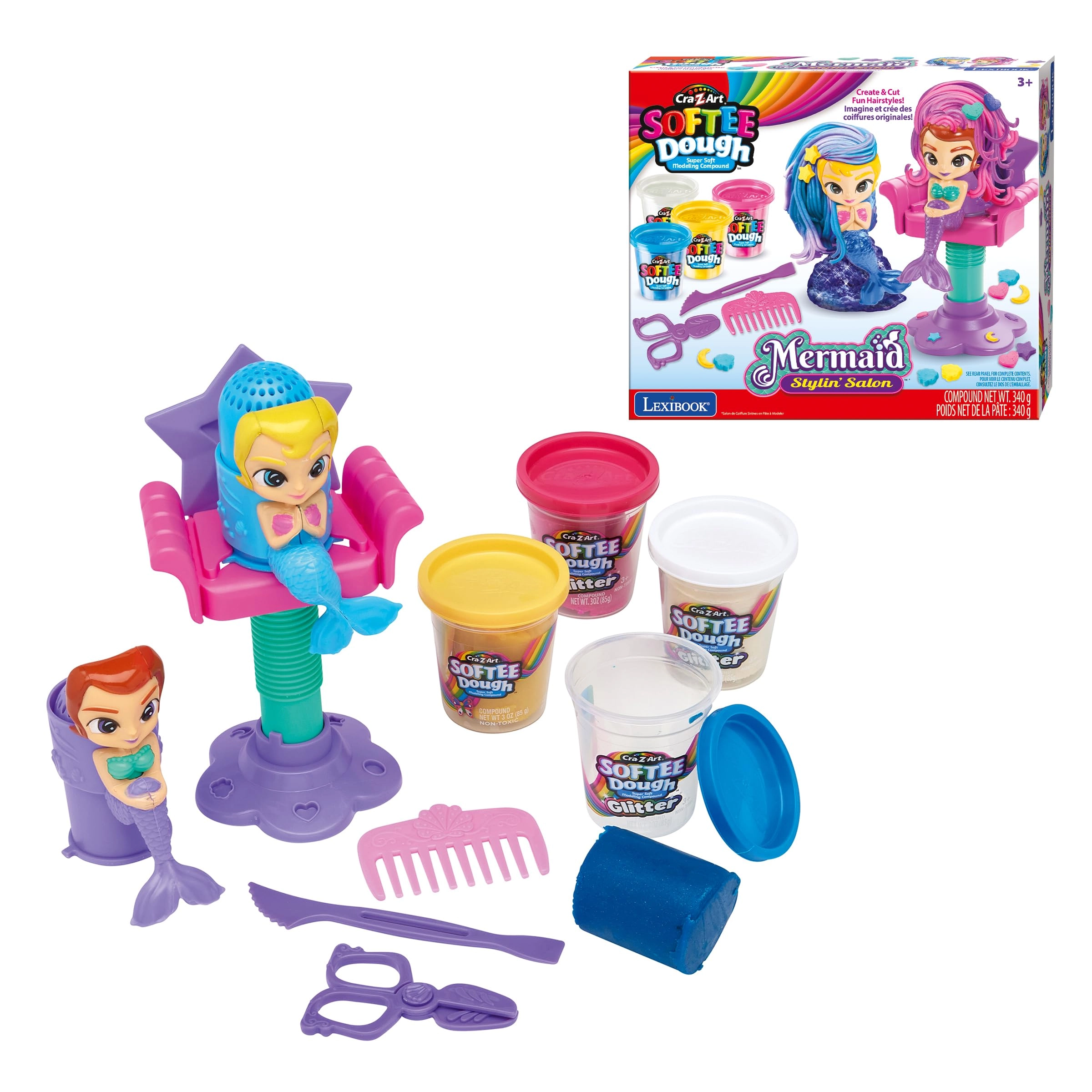 Lexibook Mermaid Hair Salon Play Dough - 3+ 1.0 pieces